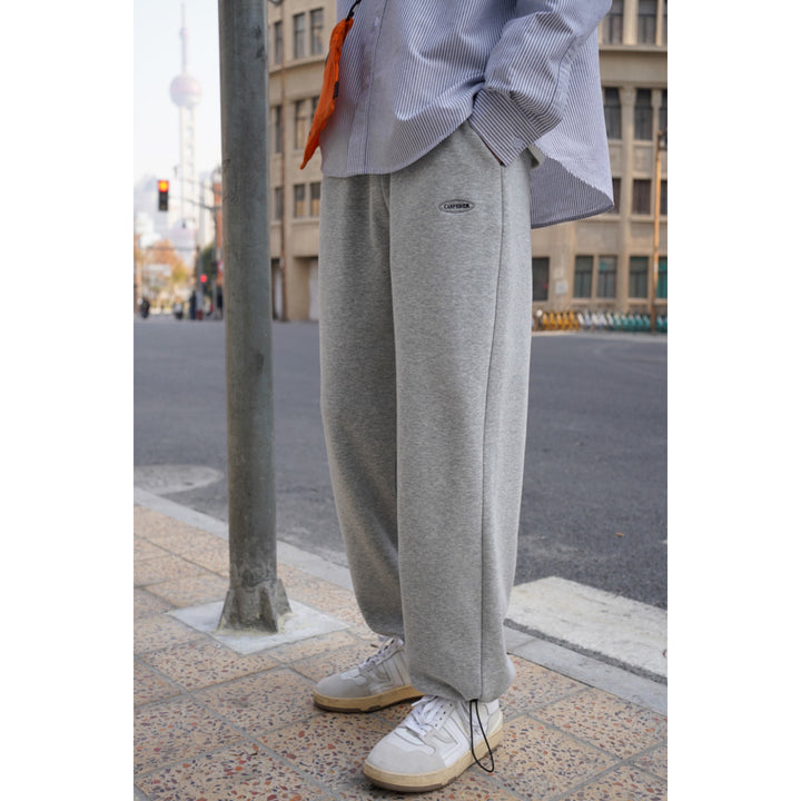 Embroidered Fleece Pants