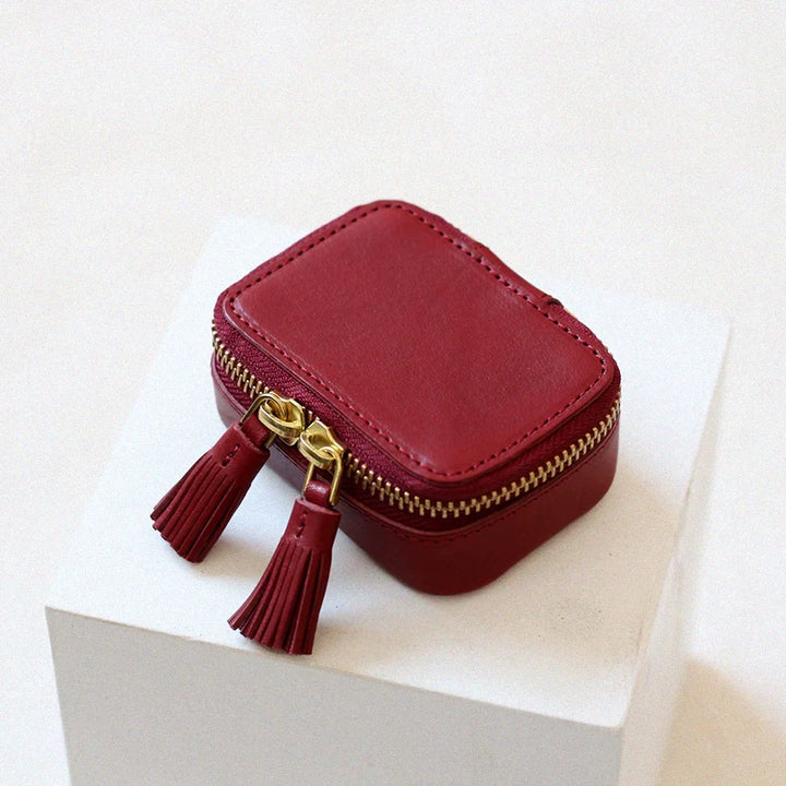 Leather Tassel Cosmetic Case