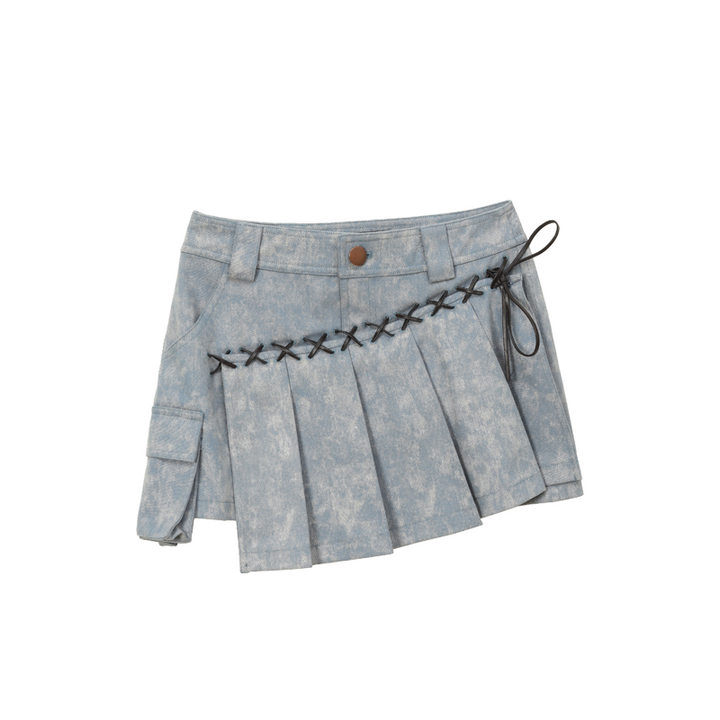 Woneduty Denim A-Line Skirt