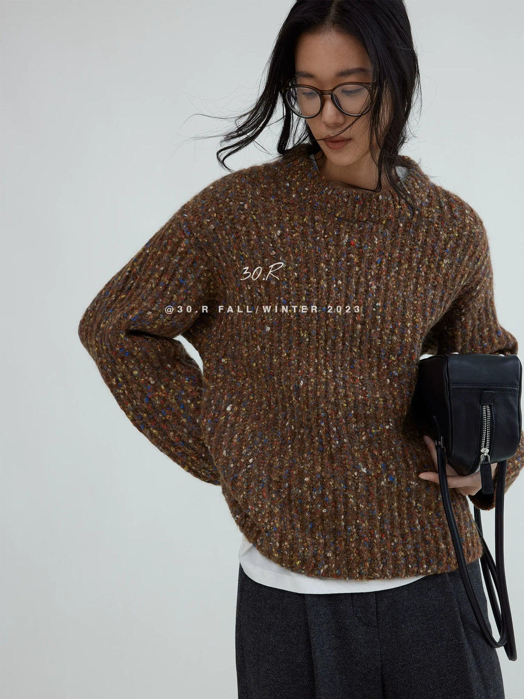 Color Dot Wool Sweater