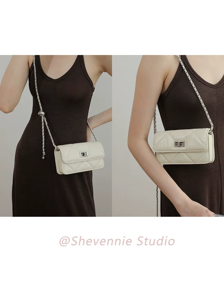 Chain Leather Crossbody