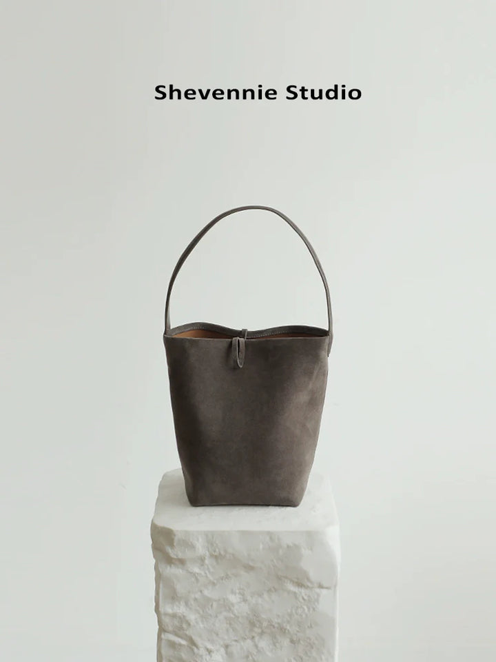 Suede Commuter Tote