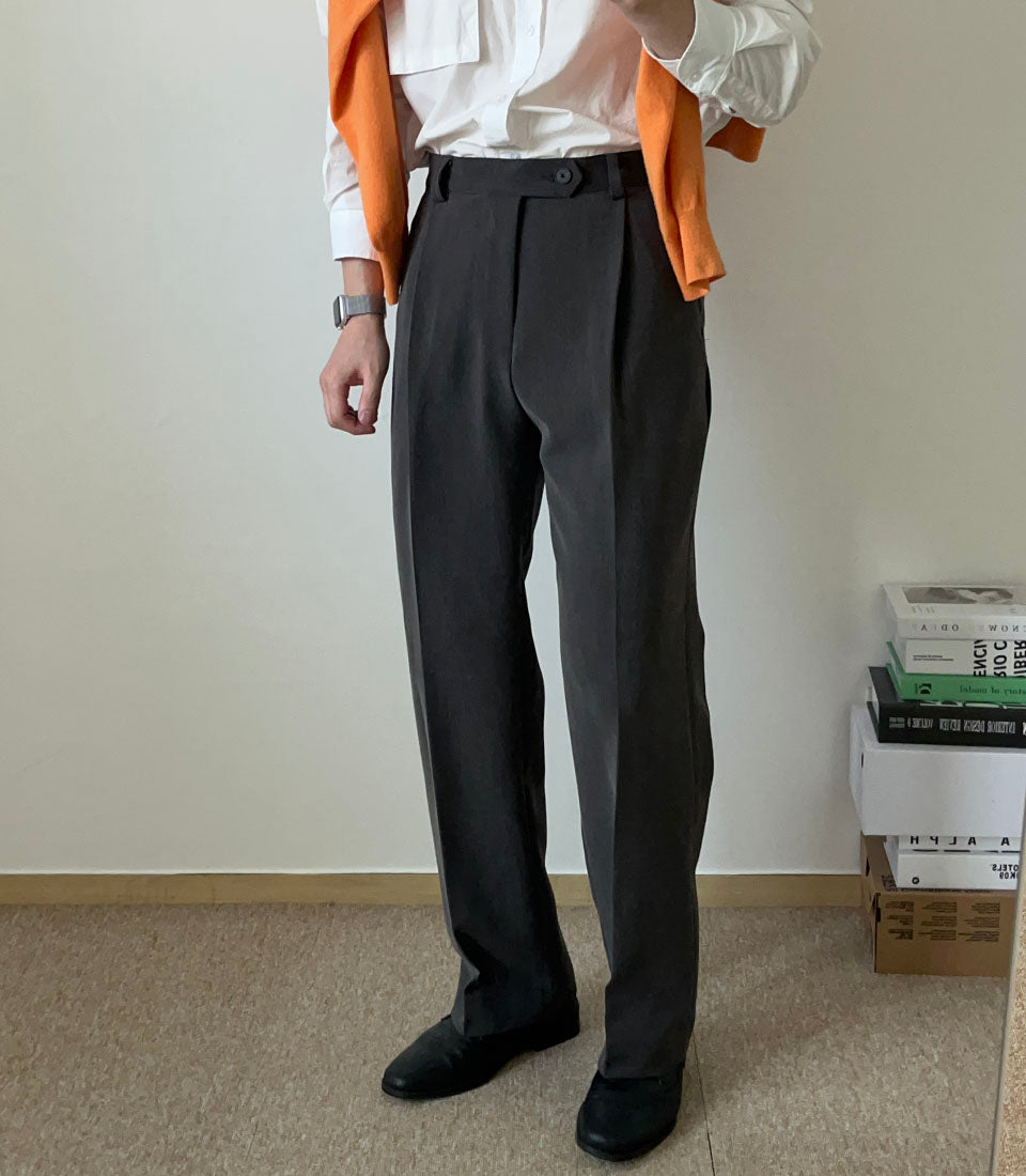 High-Waist Casual Trousers