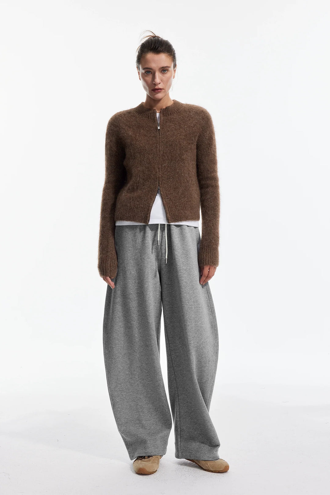 Alpaca Zipper Cardigan