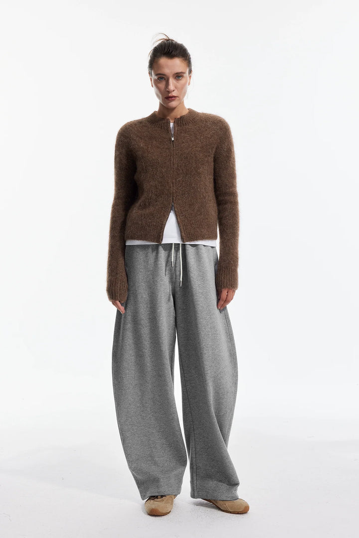 Alpaca Zipper Cardigan