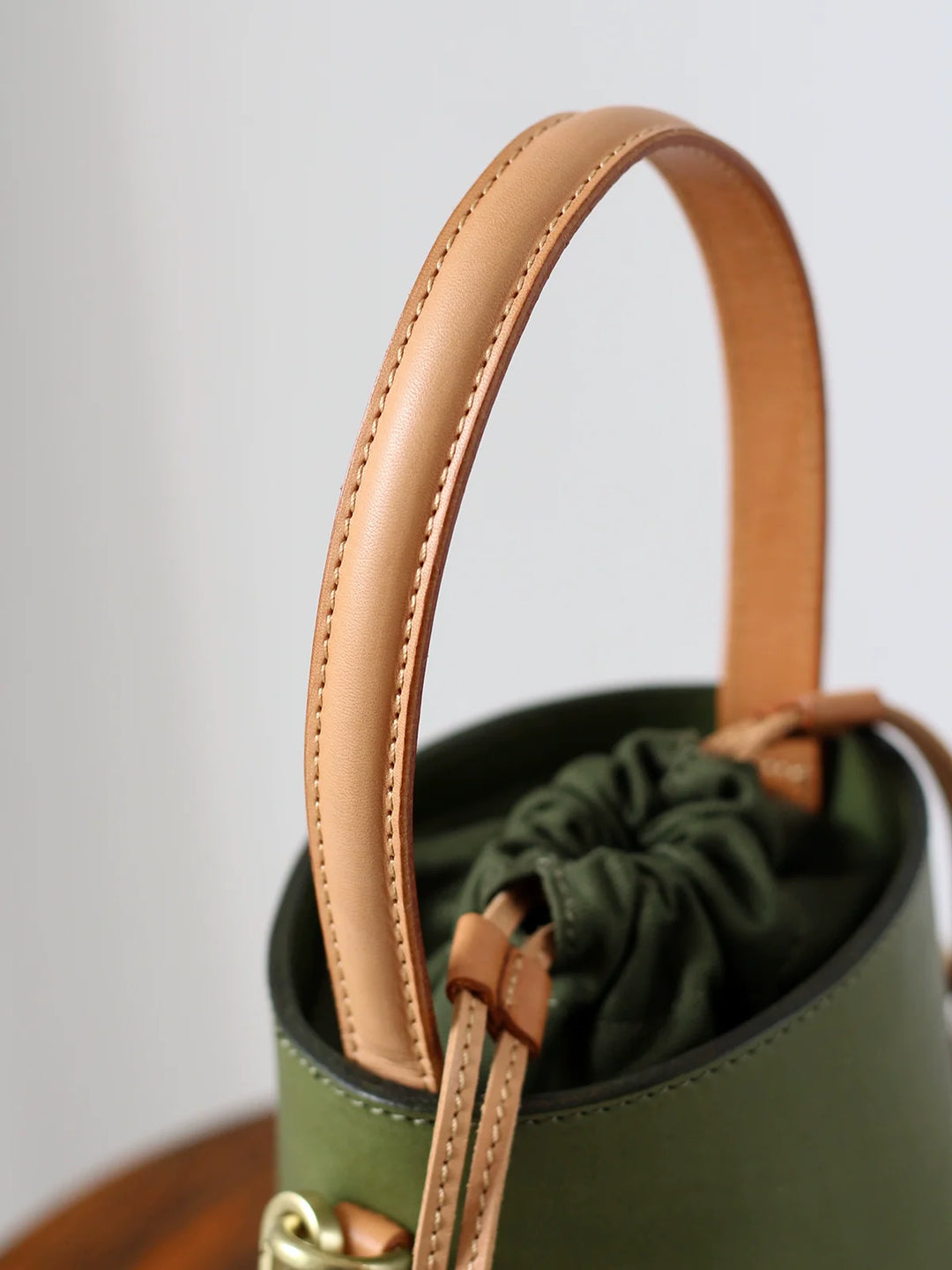 Rongqing Leather Bucket Bag