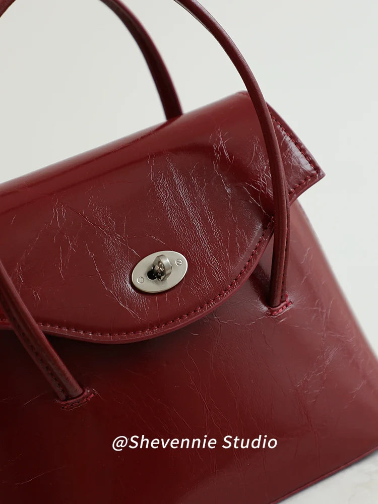 Modern Leather Square Bag