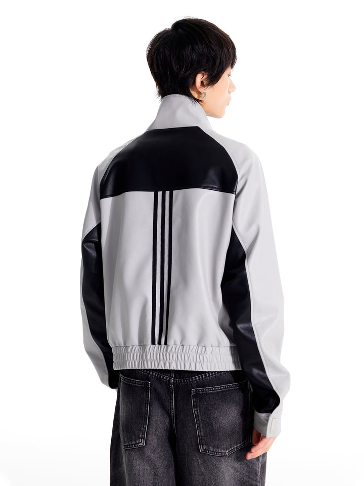 PU Leather Sports Jacket