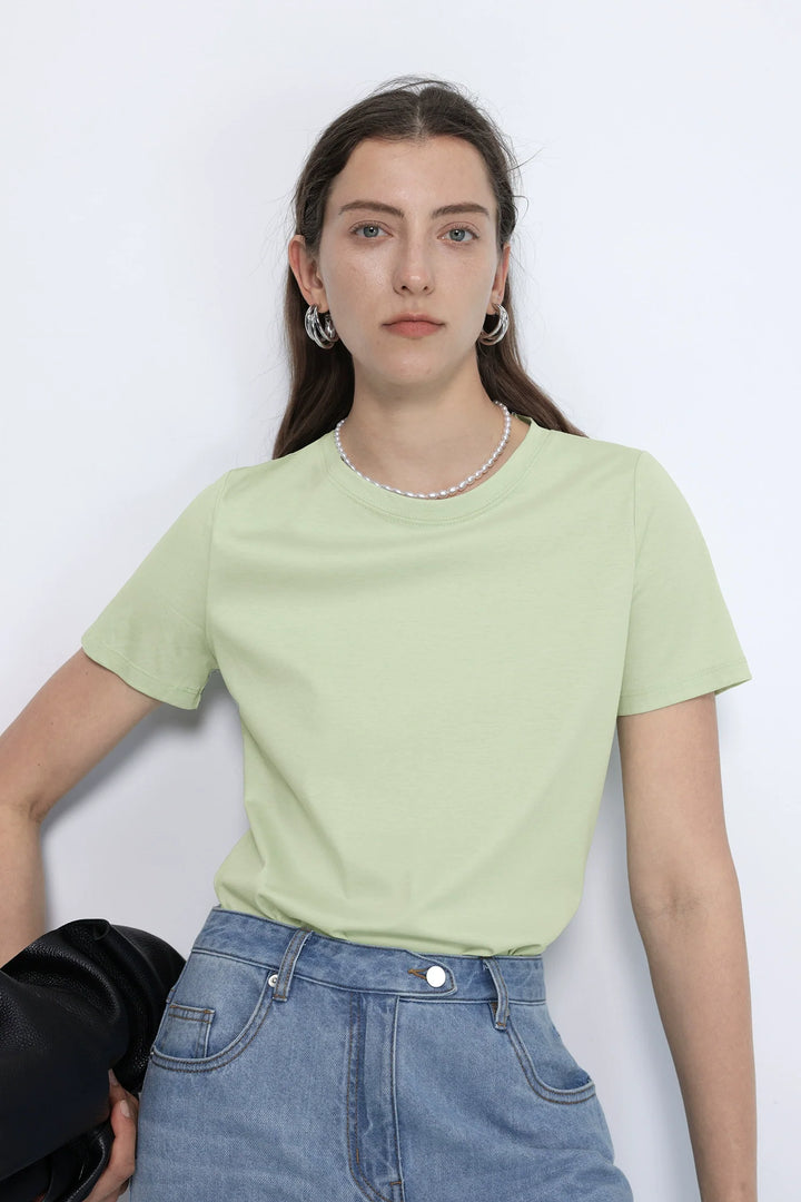 Mulberry Silk Pima Cotton Tee