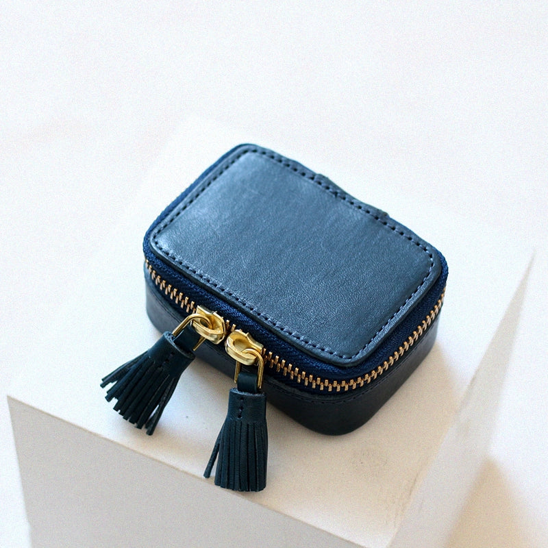 Leather Tassel Cosmetic Case