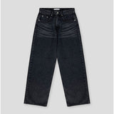 Korean Men's Trendy Wide-Leg Jeans with Pleated Texture
