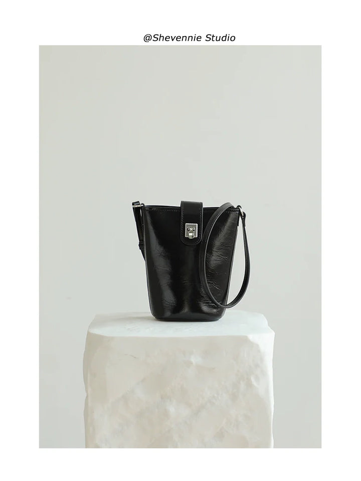 Shevennie Leather Crossbody Bag