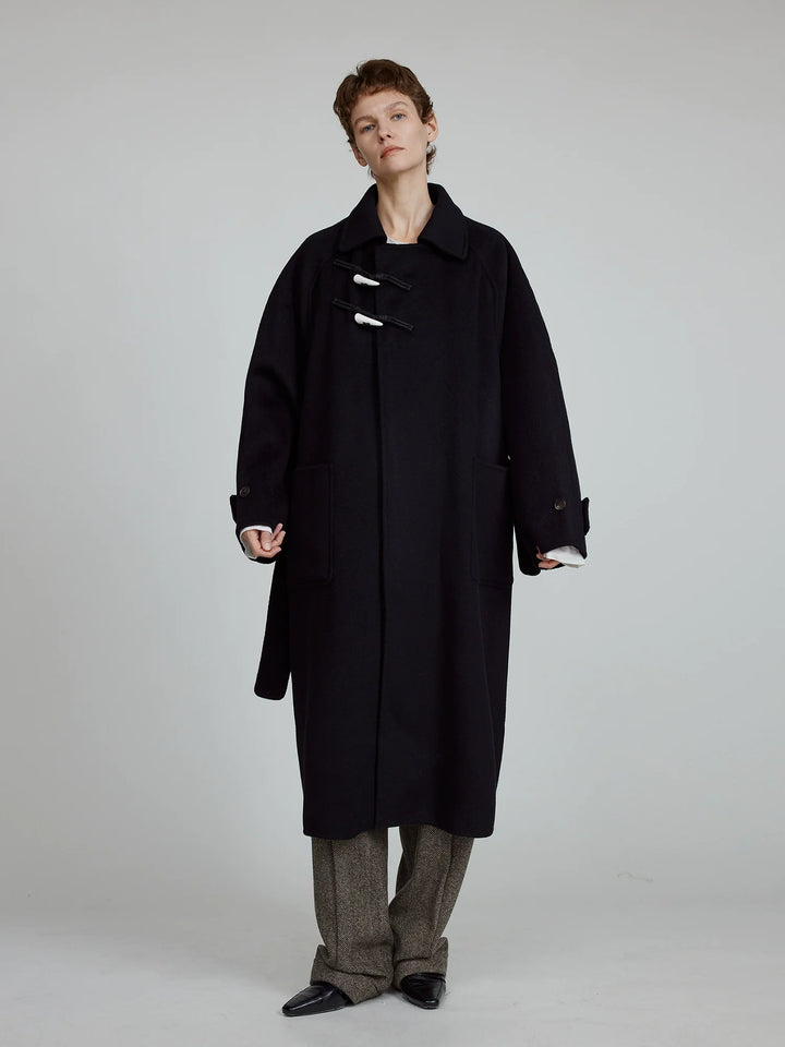 All Wool Horn Button Coat