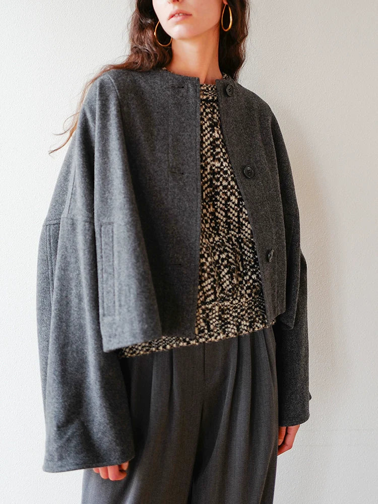 Woolen Crew Coat