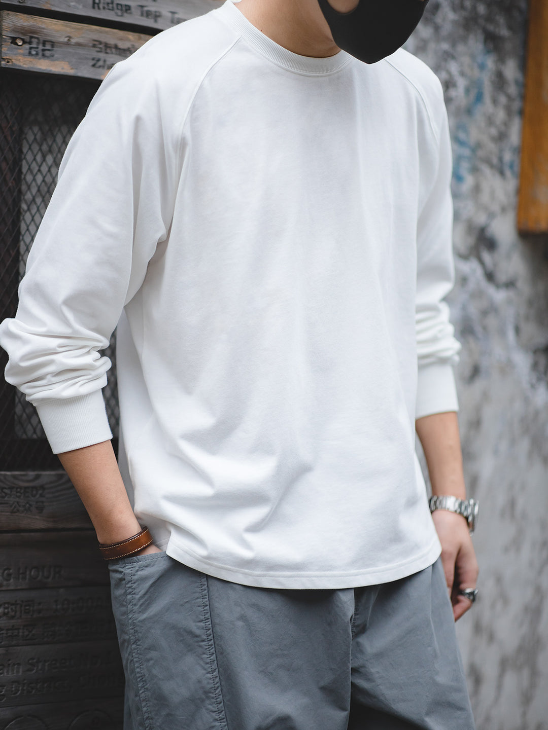 Cotton Long-Sleeve T-Shirt