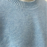 Men's Autumn and Winter Textured Round Neck Solid Color Wool Sweater for Simple, Quality Comfort