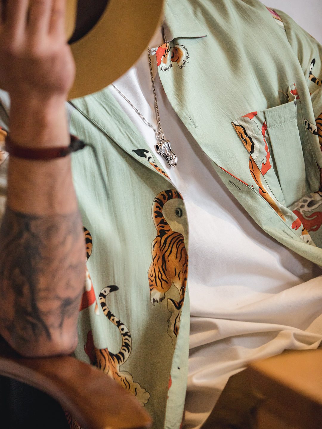 Ukiyo-E Tiger Print Shirt