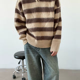Lazy Style Mohair Sweater - Soft and Waxy Comfort for Autumn & Winter