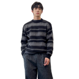 Men's Modern Striped Design Sweater