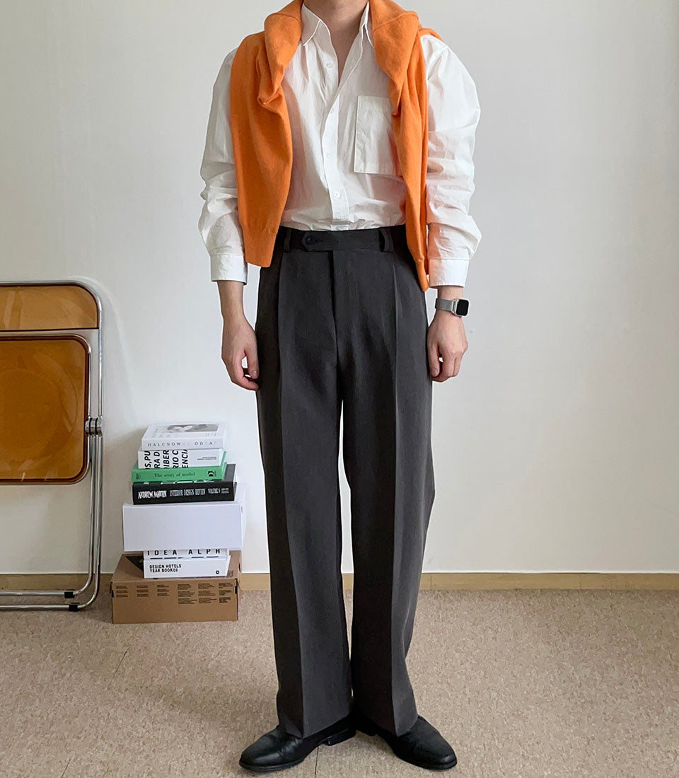 High-Waist Casual Trousers