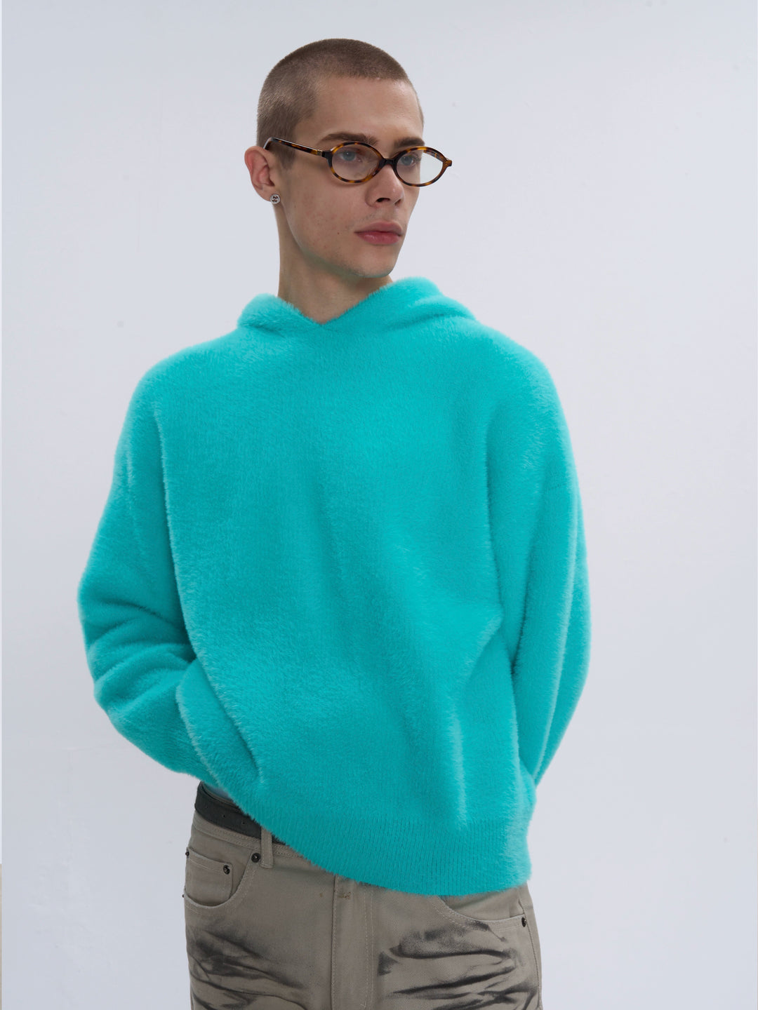 Mohair Hoodie Sweater