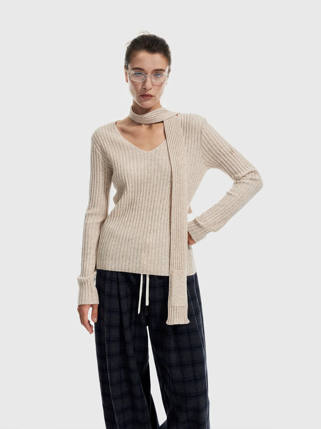 Yak Wool V-Neck Sweater