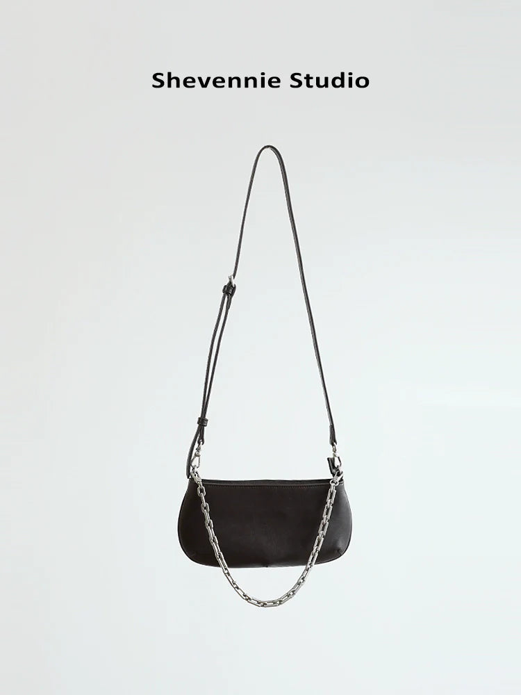 Leather Chain Crossbody