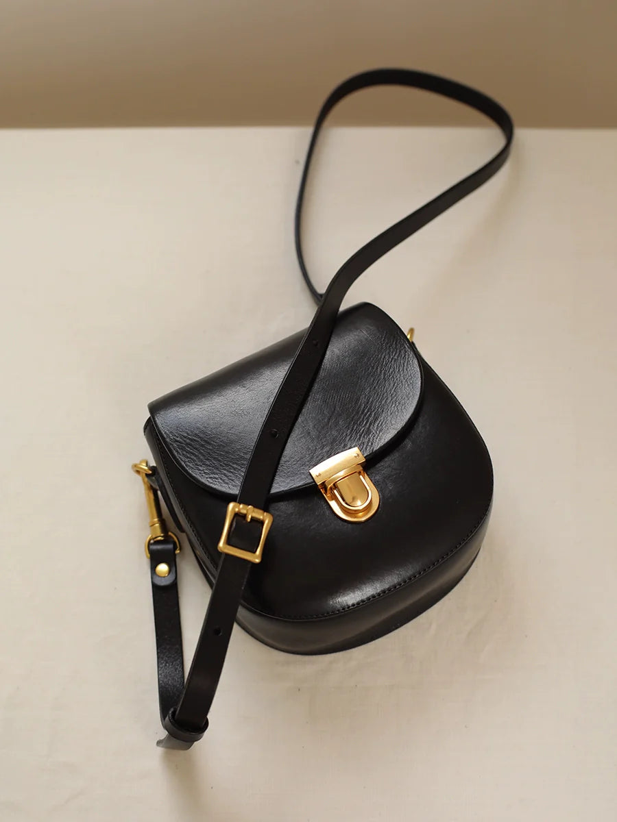 Saddle Leather Shoulder Bag