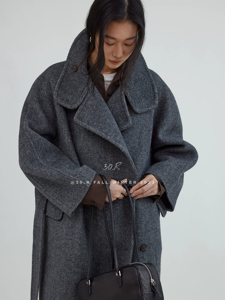 Twill Wool Overcoat