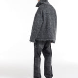 Cozy Unisex Stand Collar Wool Blend Jacket