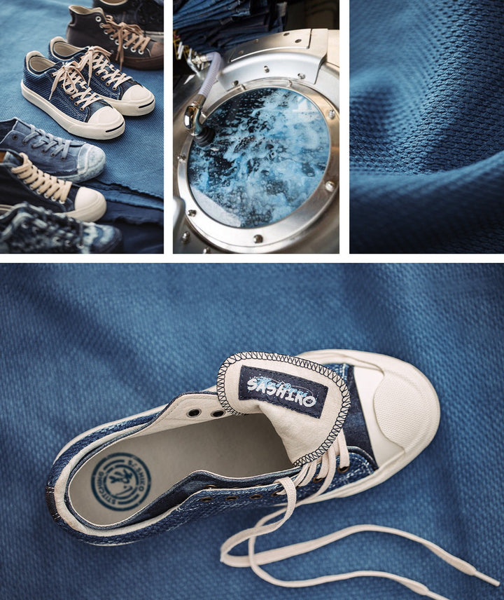 Washed Denim Canvas Shoes