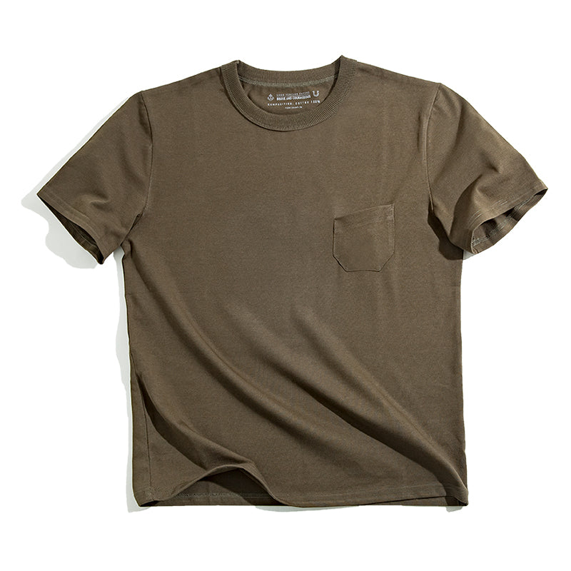 Khaki Pocket Tee