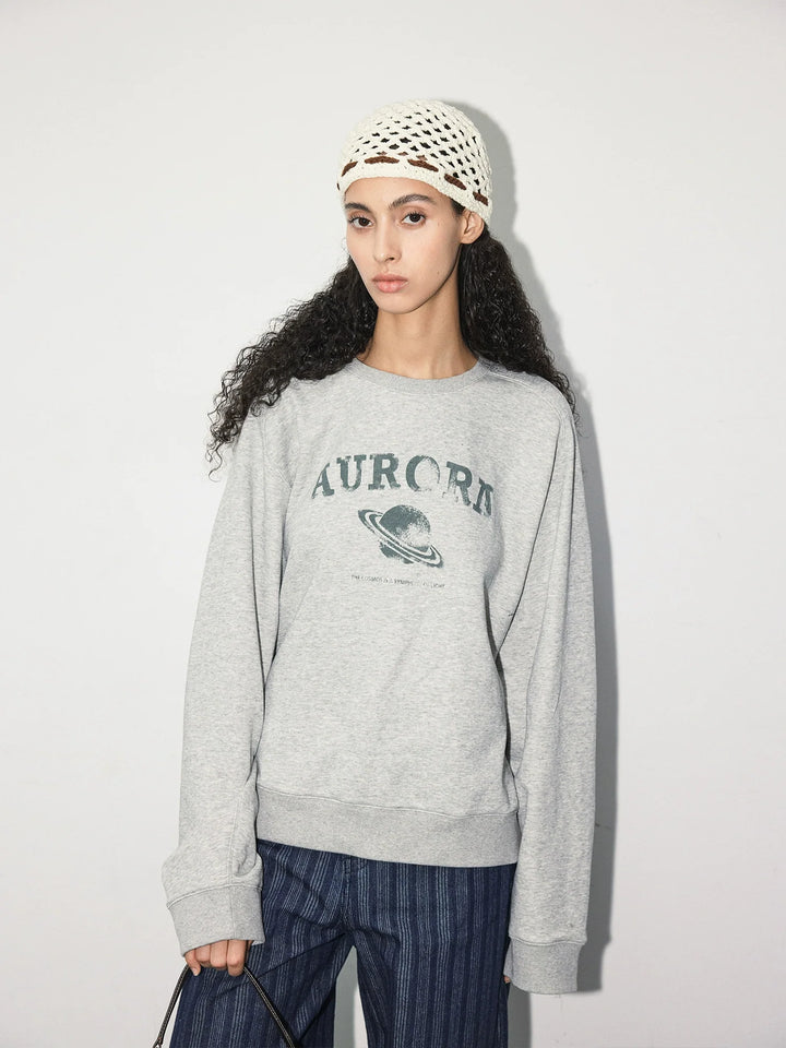 Glacier Gray Crew Neck Sweatshirt