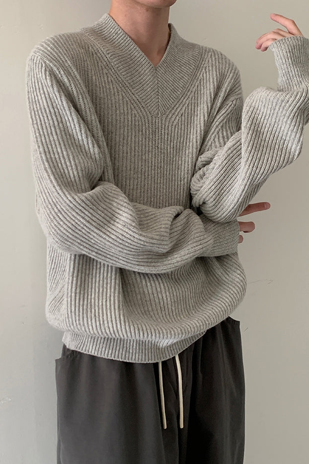 V-Neck Wool Sweater