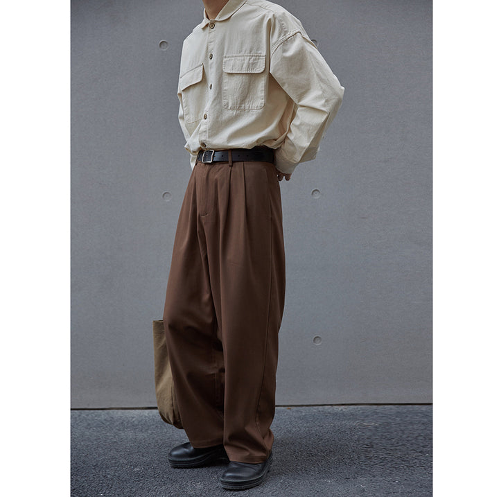 Double-Pleated Trousers