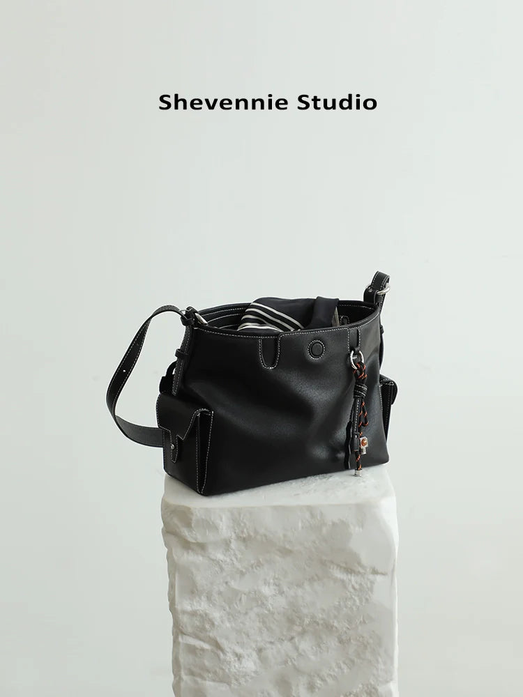 Leather Shoulder Tote