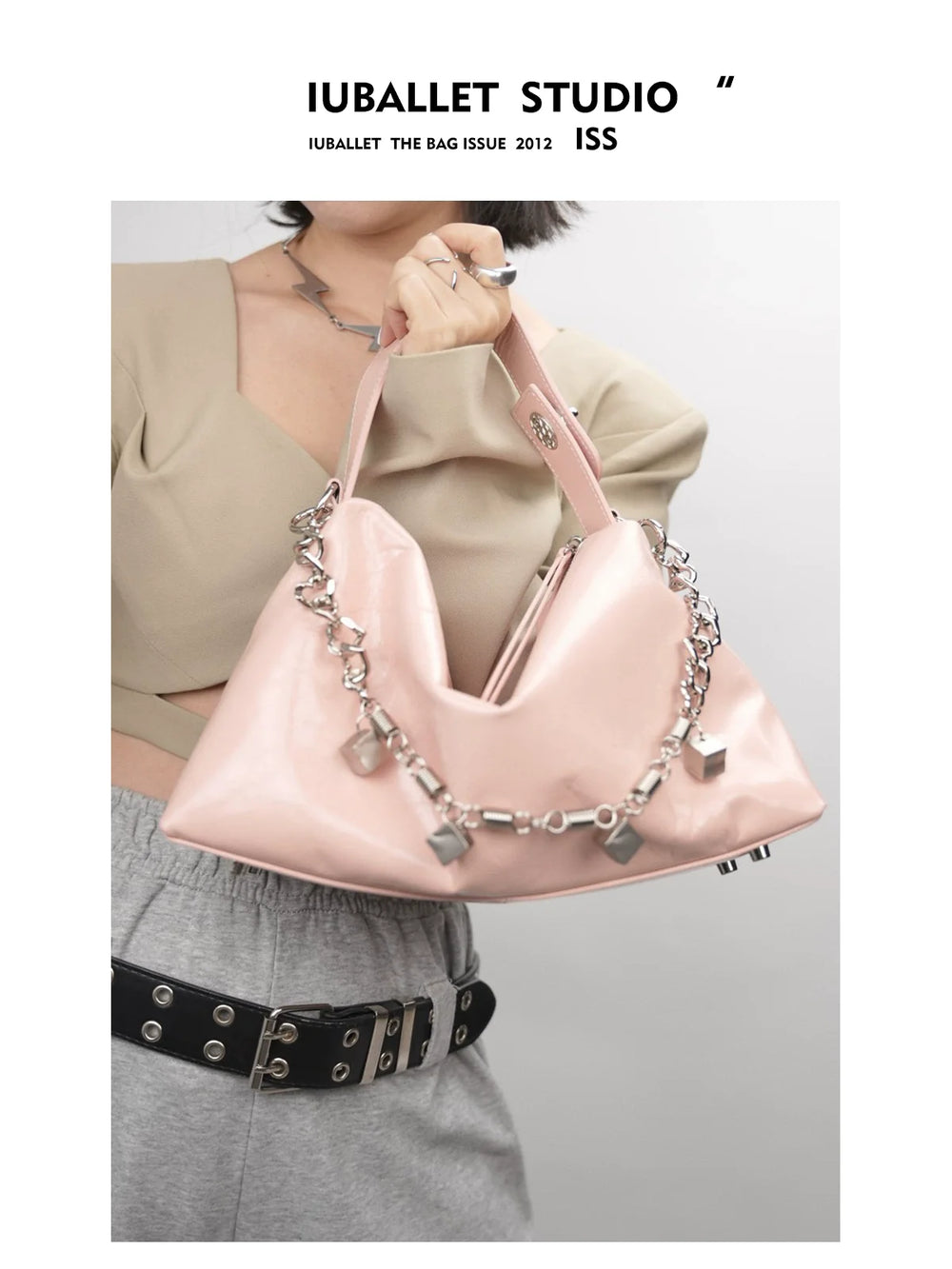 Eclipse Leather Chain Bag