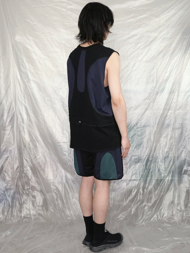 Mesh Patchwork Vest