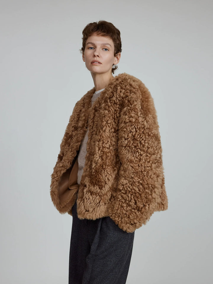 Natural Curl Wool Jacket