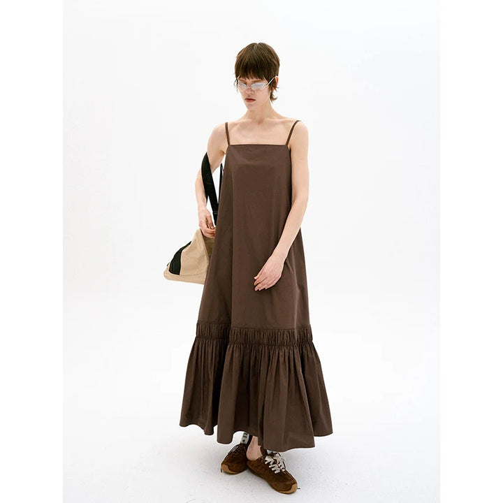 Linen Suspender Dress