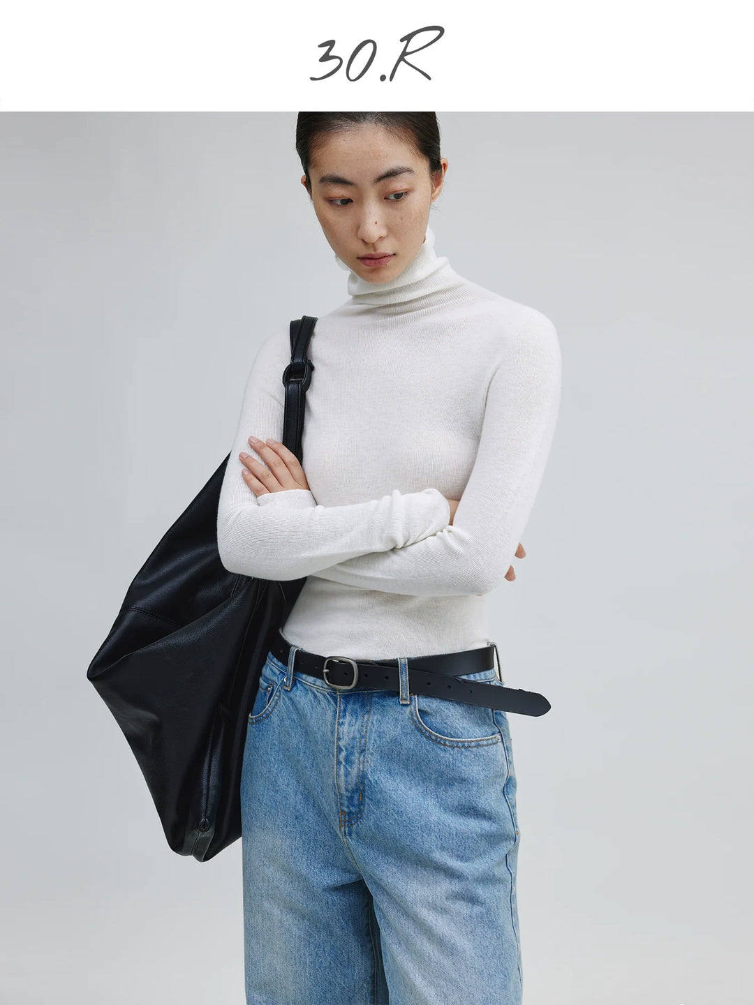 Silk-Cashmere Turtleneck