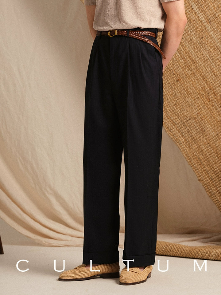 Wool Vintage Hollywood Trousers