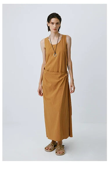 Tencel Nylon Midi Dress