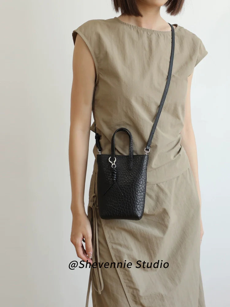 Sheepskin Bucket Shoulder Bag