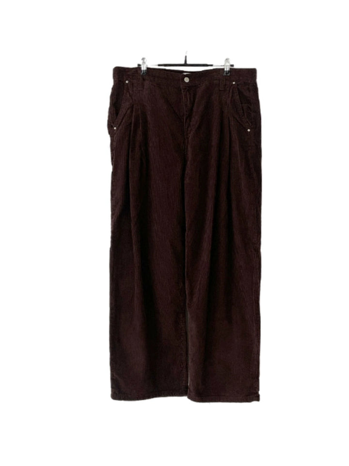 Pleated Corduroy Trousers