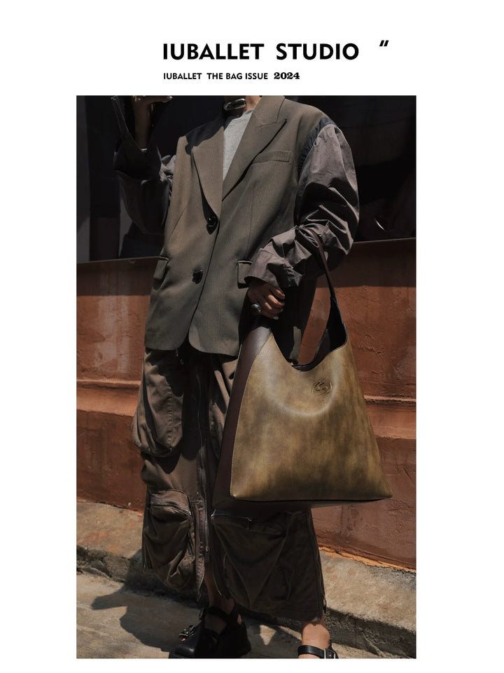 Fog Ballet Leather Tote