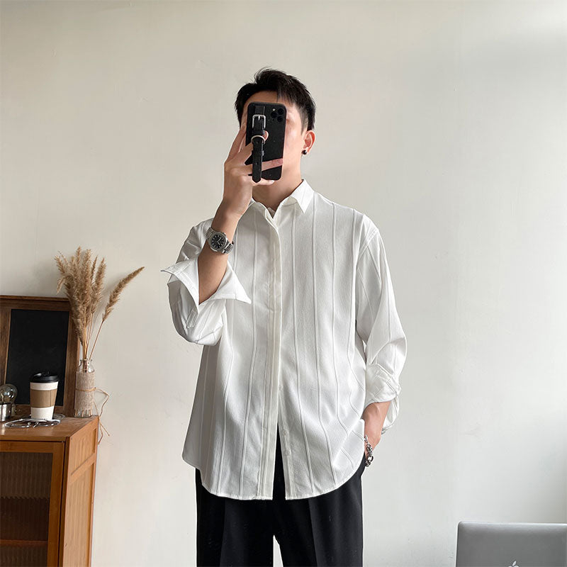 Textured White Shirt