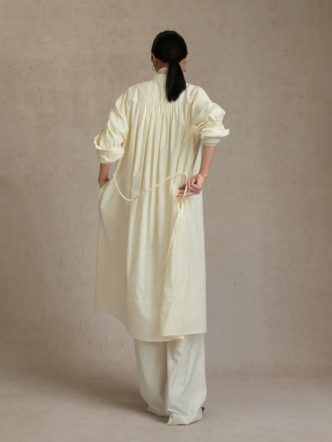 Long Cotton Shirt Dress