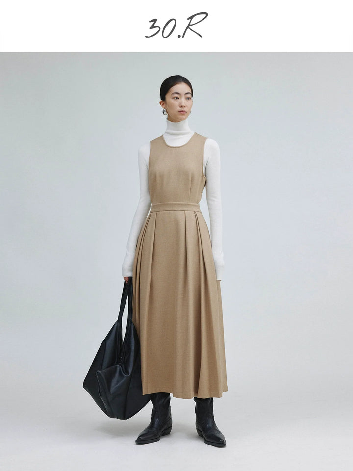 Classic Wool A-Line Dress