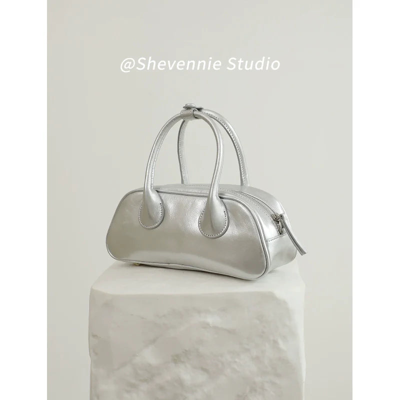 Shevennie Leather Baguette